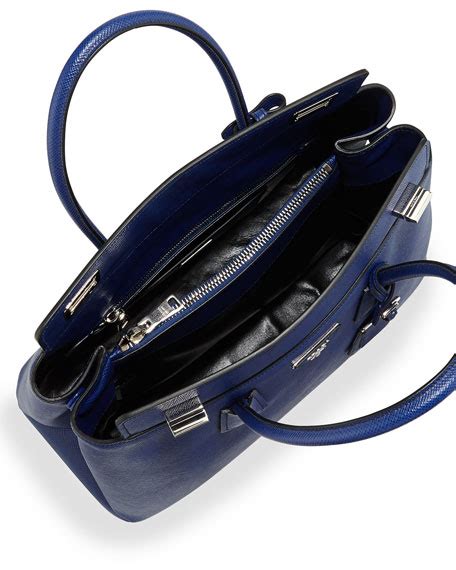 Prada Saffiano Cuir Twin Bag, Dark Blue (Inchiostro) 